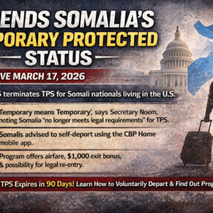 Homeland Security Terminates Somalia’s Temporary Protected Status Designation