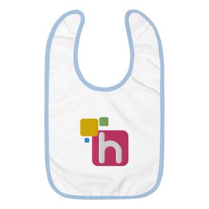 Habari Embroidered Baby Bib
